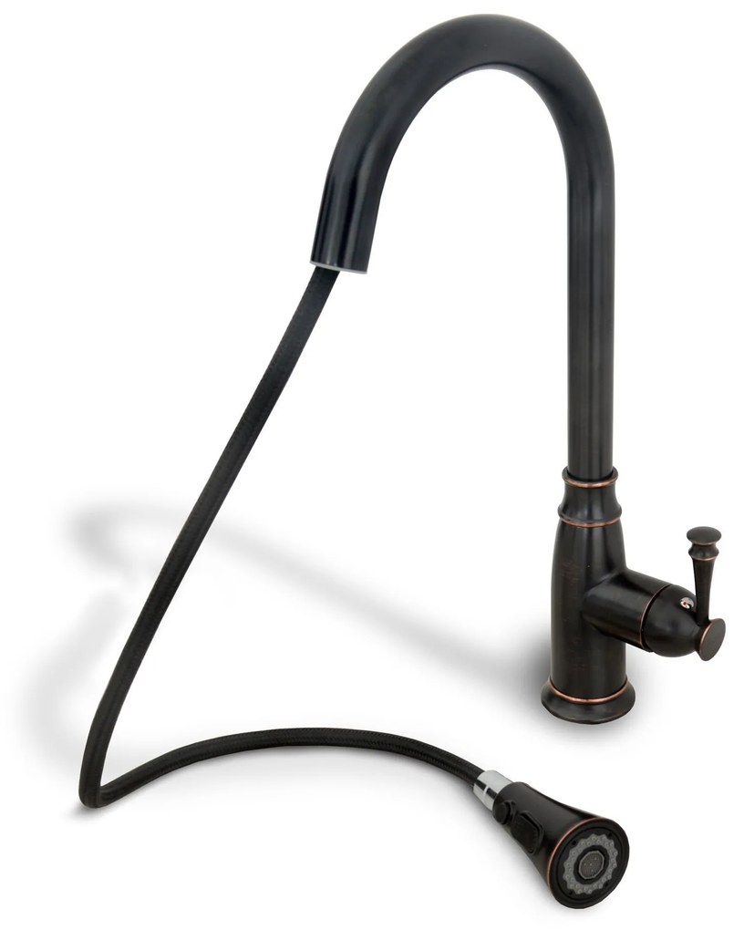 Konyhai csaptelep Rea Deco old high black