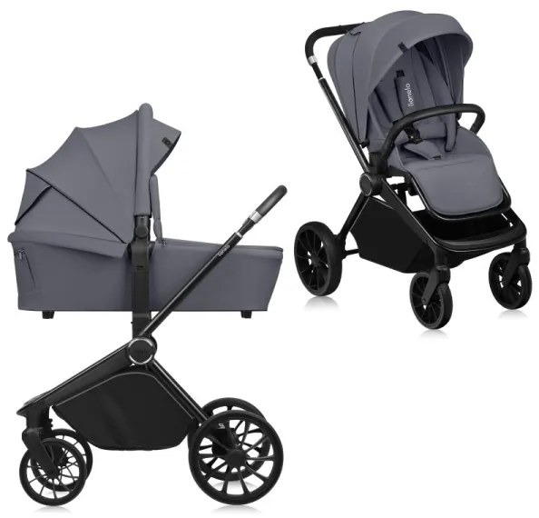 Lionelo - MIKA PLUS 2 az 1-ben kombinált babakocsi Grey Stone