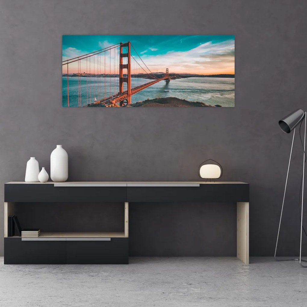 Kép - Golden Gate, San Francisco (120x50 cm)