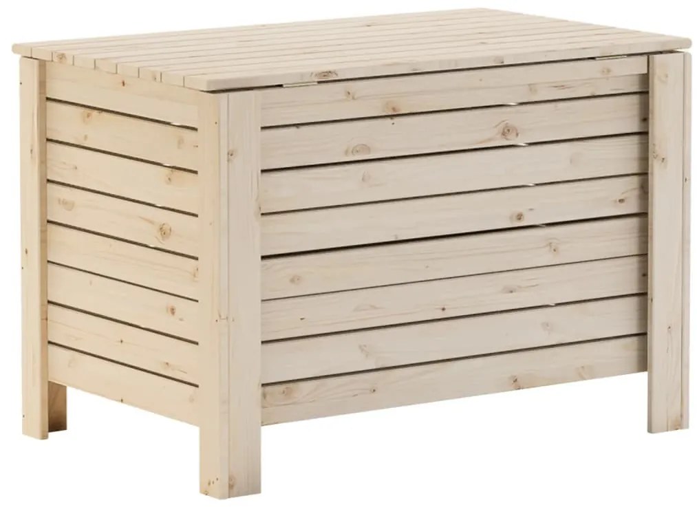 RANA tömör fenyőfa tárolóláda fedéllel 80 x 49 x 54 cm