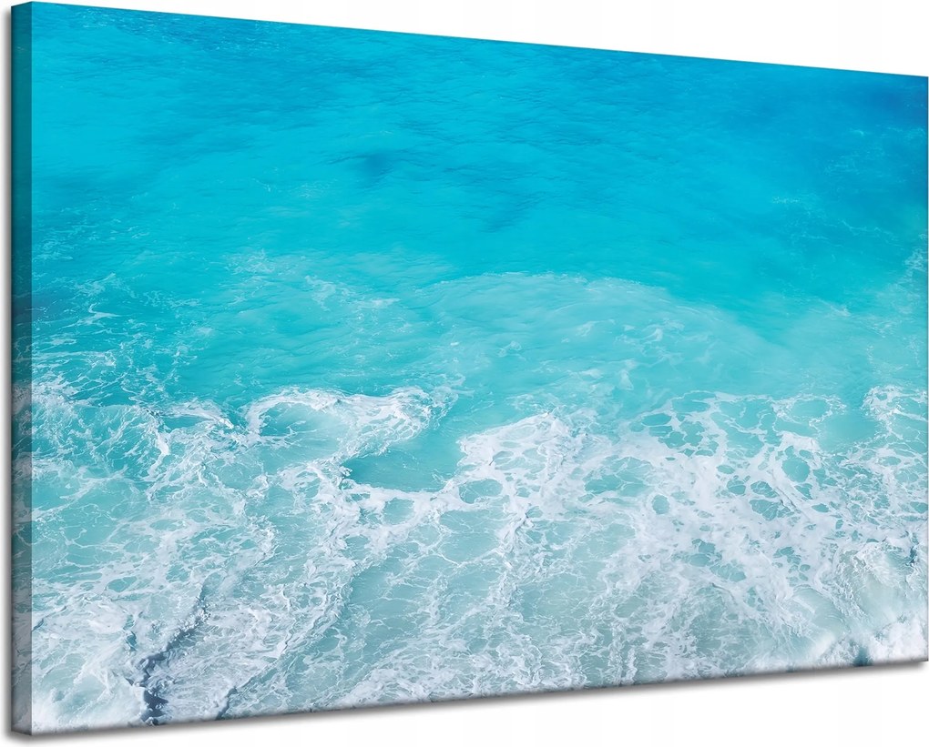 Vászonkép Hab a tengeren Hullámok Víz 120x80 cm Ideális ajándék