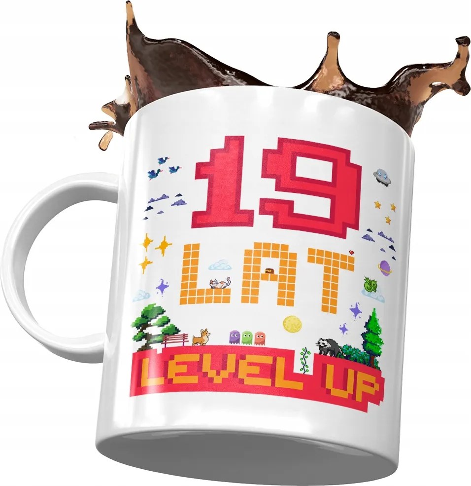 Születésnapi bögre 19 19. 19. Tökéletes Ajándék Nyomtatott Fotóval