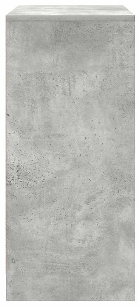 betonszürke szerelt fa cipőszekrény 57x34x76 cm