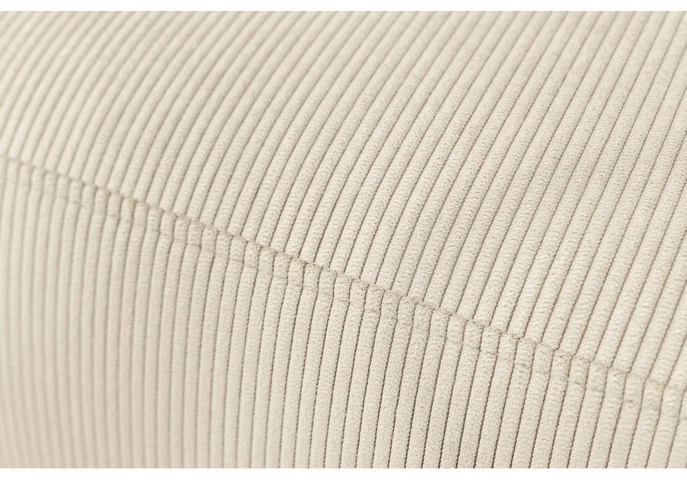 Krémszínű bársony sarokkanapé Enjoy – Bobochic Paris