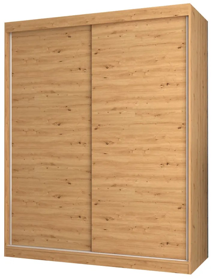 Aldabra IGA 160 B tolóajtós gardróbszekrény 120x61x200, sima, tölgy