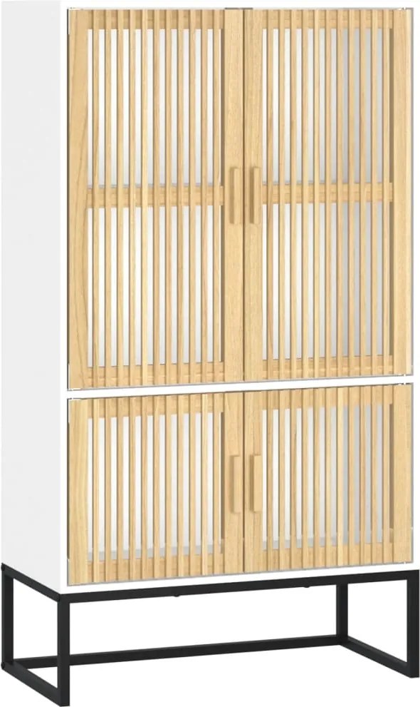 vidaXL fehér szerelt fa magasszekrény 70 x 35 x 125 cm