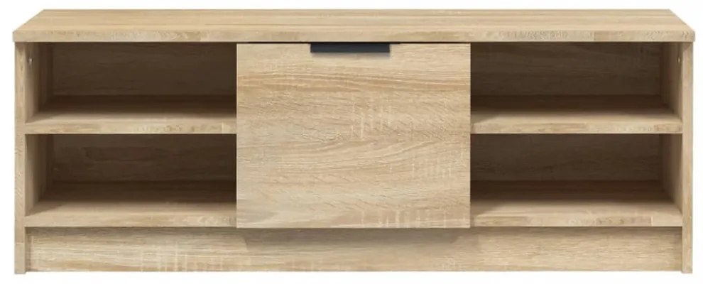 sonoma-tölgyszínű szerelt fa TV-szekrény 102 x 35,5 x 36,5 cm