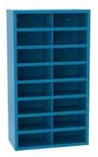 Fém műhelyszekrény osztórészekkel SFR161, 180 x 100 x 50 cm, kék