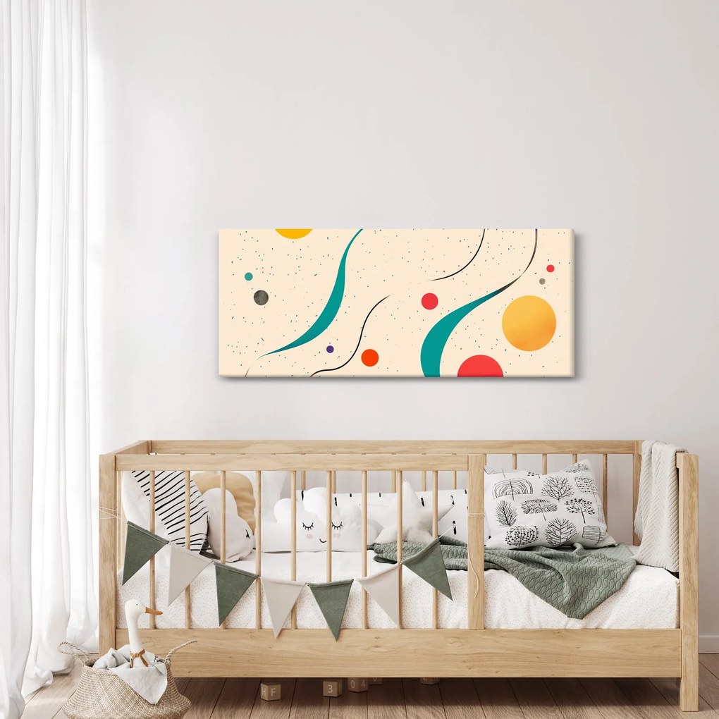 Kép - Minimalista színes illusztráció (120x50 cm)