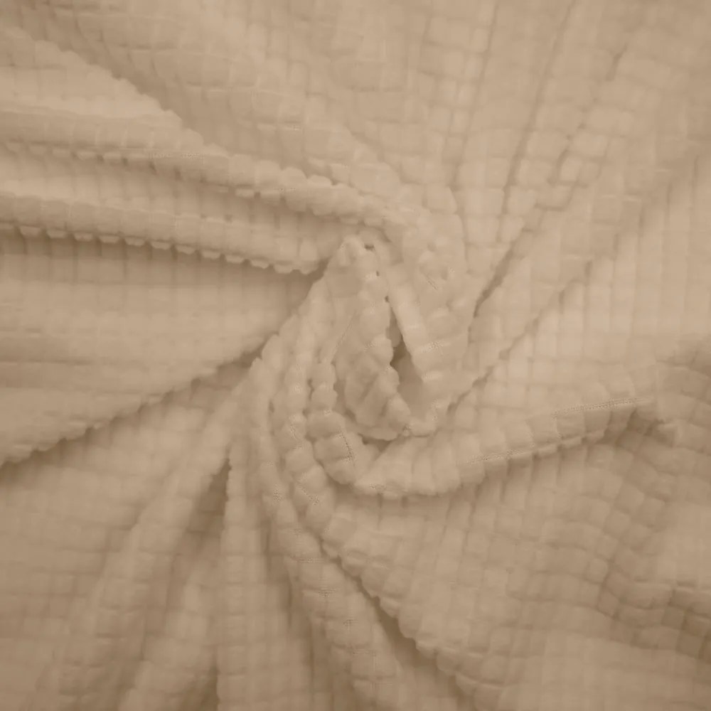 Barna háromszemélyes gumis kanapé huzat Sacha – douceur d'intérieur