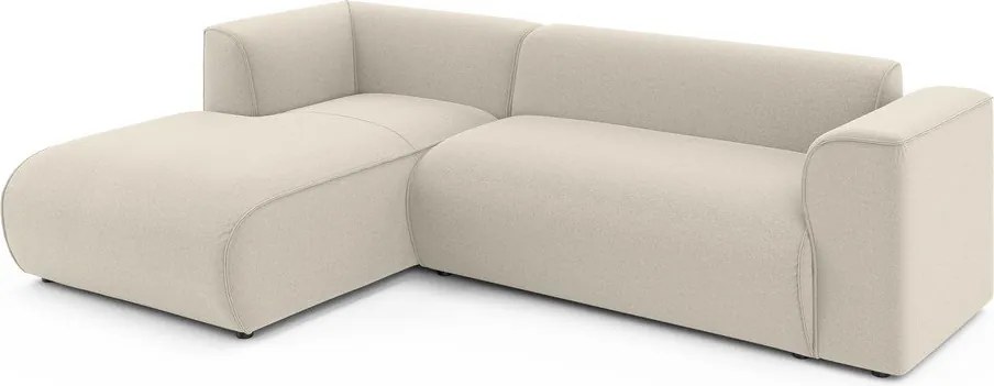 Bézs sarokkanapé (bal oldali-heverő résszel) Merid – Ropez