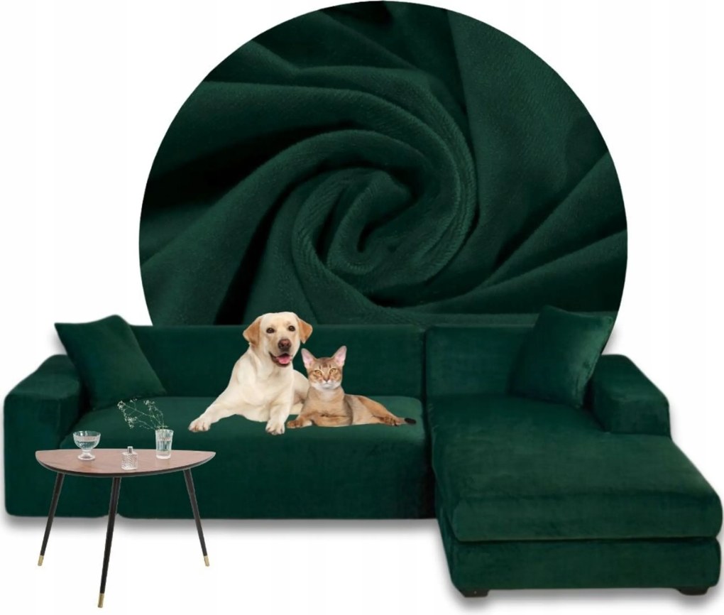 Sarok Huzat Kanapé Velúr Prémium Plüss Jobbos 3+3OS Oeko-tex