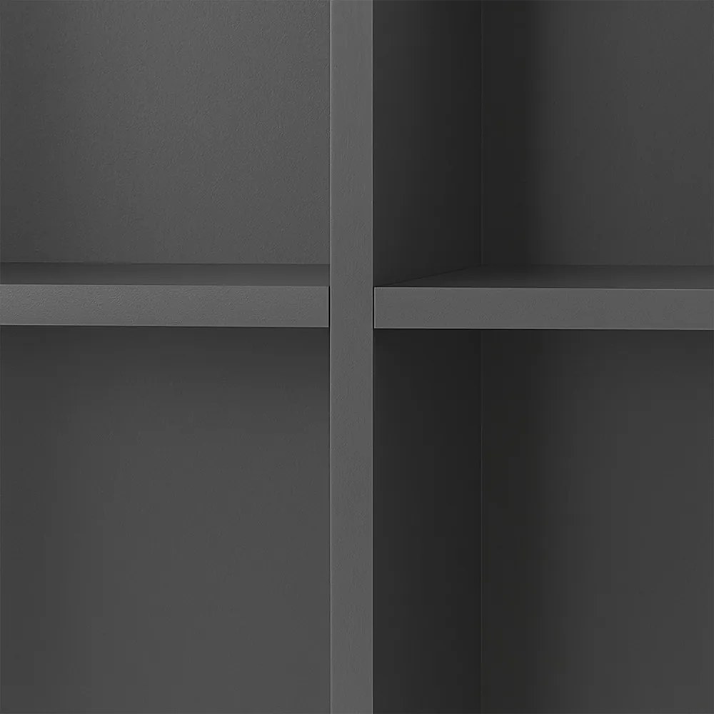 Boxie nyitott fali szekrény 80x80x37 cm antracit