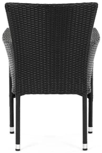 Fekete Polyrattan Kerti Szék. AZC-S2117 BK