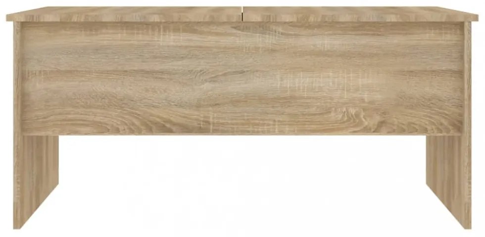 sonoma tölgy színű szerelt fa dohányzóasztal 102x50,5x46,5 cm