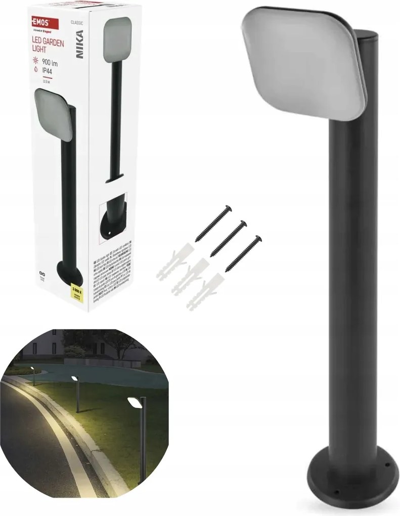 LED-es kerti oszlop modern kerti álló lámpa Emos