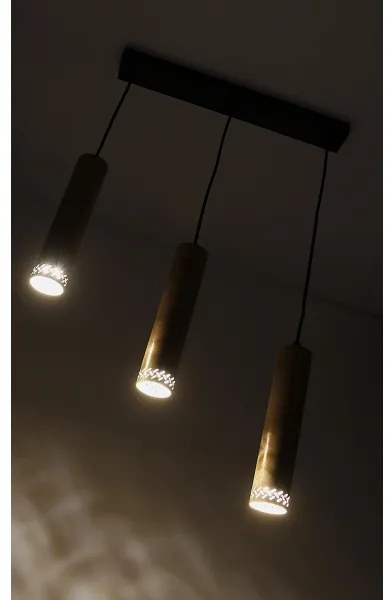 Csillár zsinóron TUBO 3xGU10/25W/230V