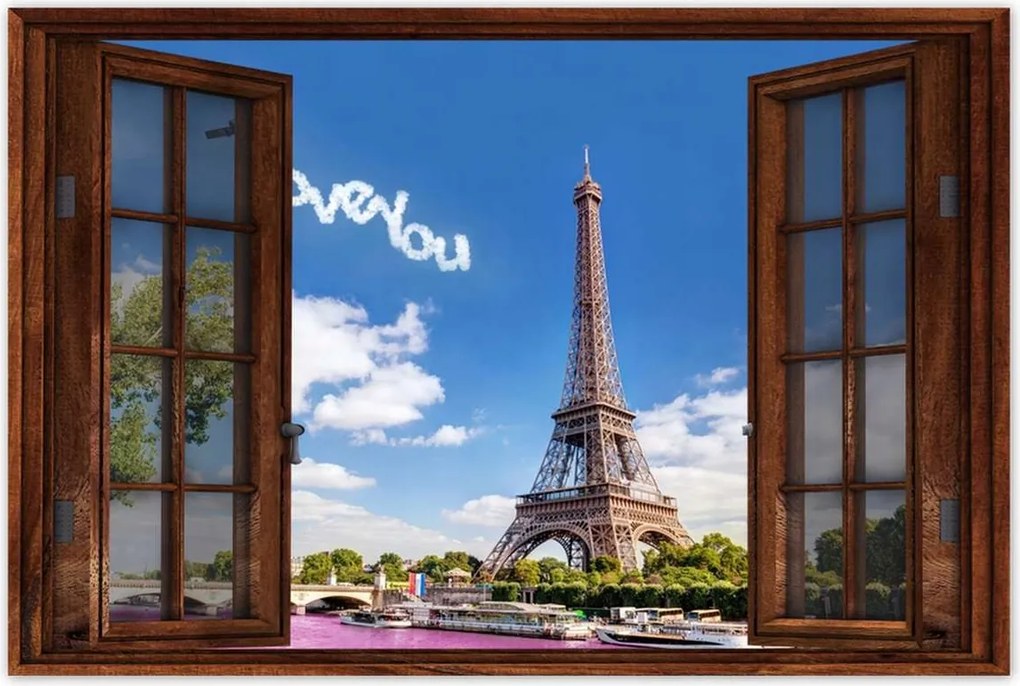 Poszterek 90x60 Eiffel-torony I love You