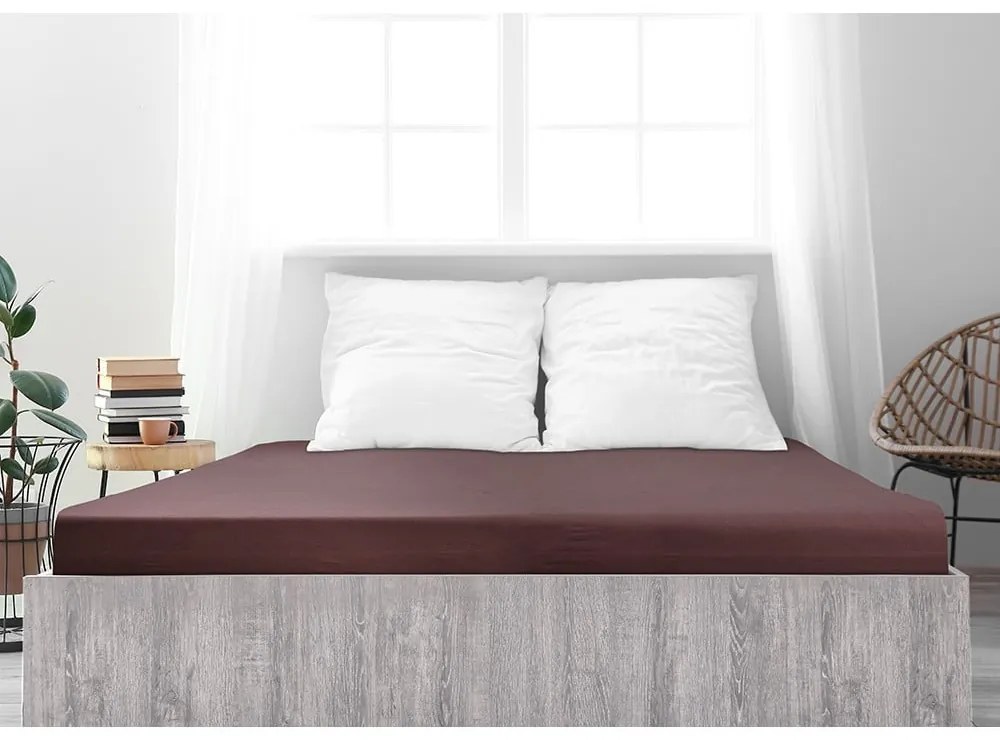 Sötétbarna lepedő 200x220 cm – B.E.S.