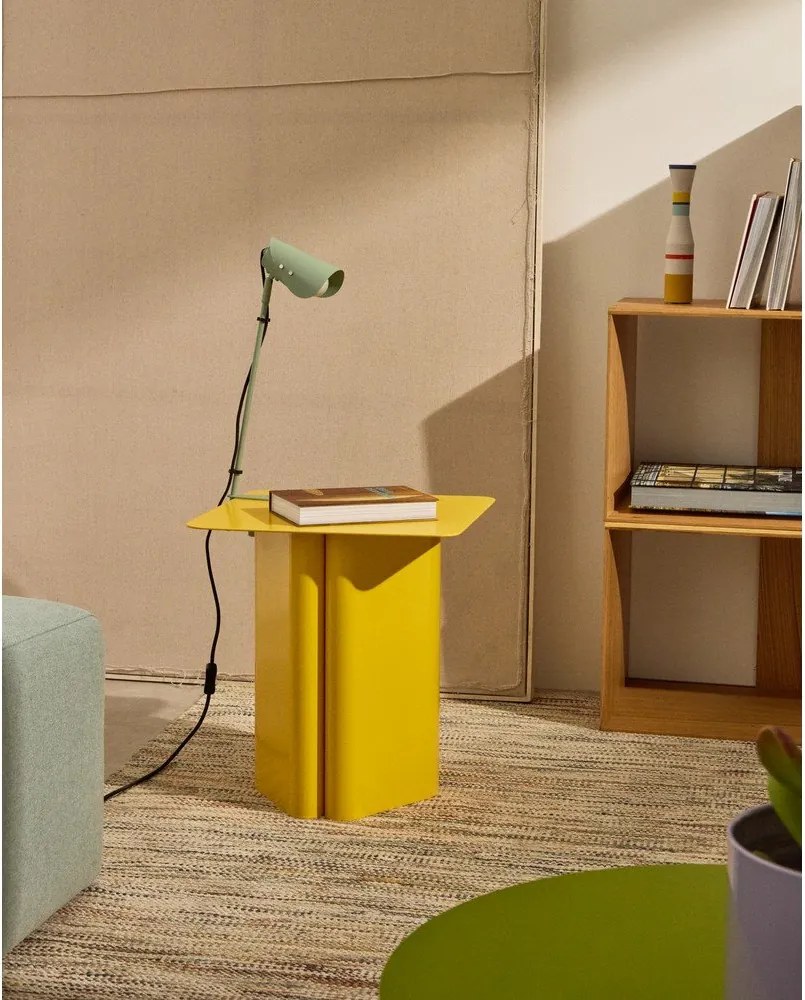 Zöld fém asztali lámpa csiptetővel (magasság 51 cm) Jula – Kave Home