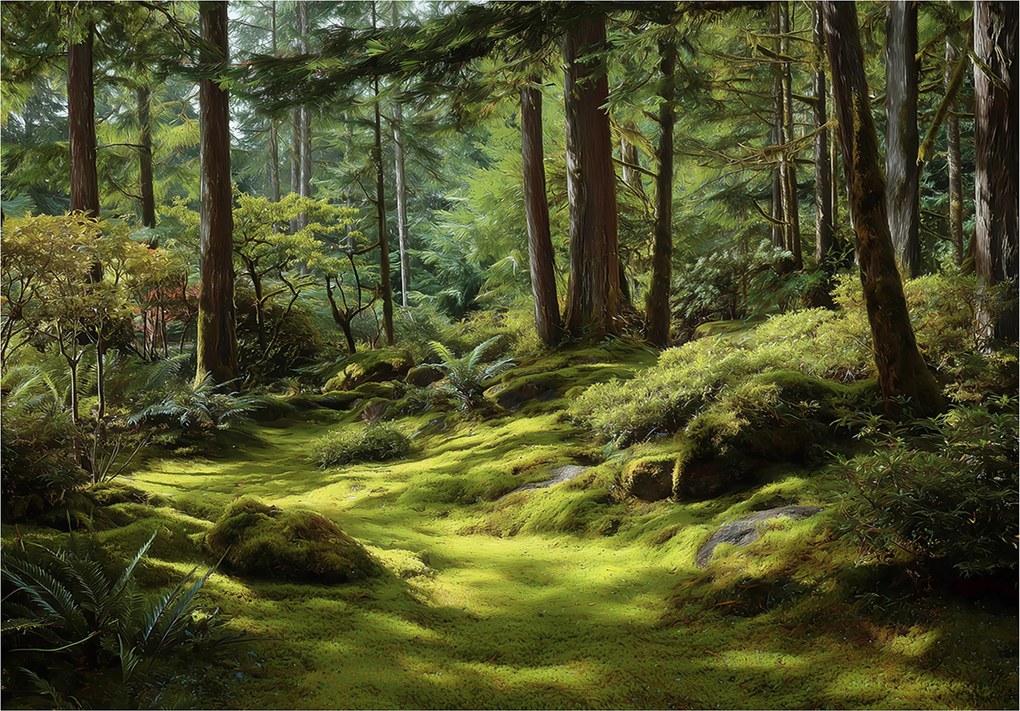 Fotótapéta Erdő Fák Természet Hálószoba Nappali Tapéta Flizelina 400x280