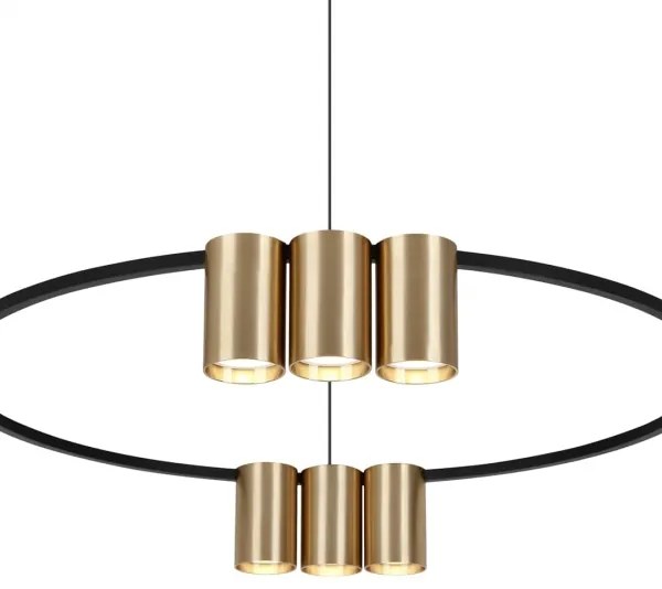 Csillár zsinóron GENESIS 10xGU10/8W/230V arany