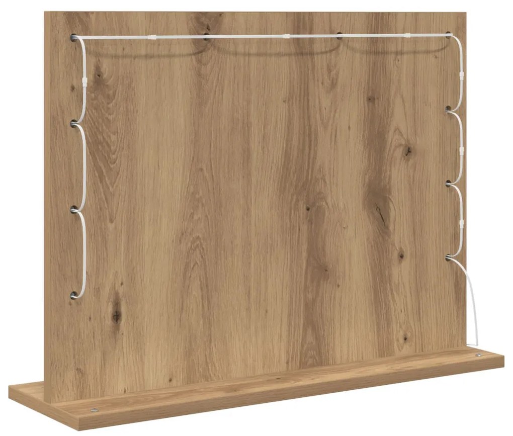 Pipere Tükör Kézműves tölgy MDF 60 x 45 x 18 cm Pipere Tükör