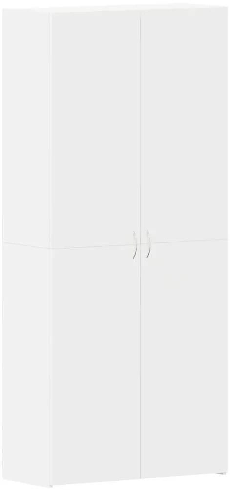 Fehér Cipőszekrény 80x35.5x180 cm Megmunkált fa