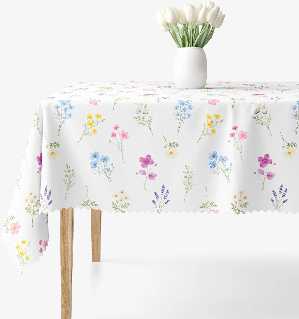 Goldea teflonbevonatú asztalterítő - virágoskert 120 x 180 cm