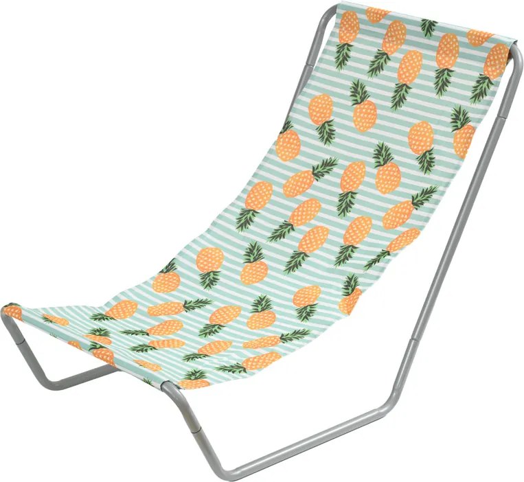 2 db összecsukható strandnyugágy szett SAND PINEAPPLE, színes