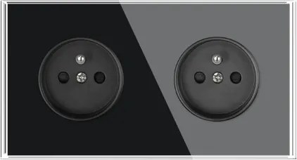 üveg aljzat dupla aljzat érintkező fekete modern falon kívüli 230v