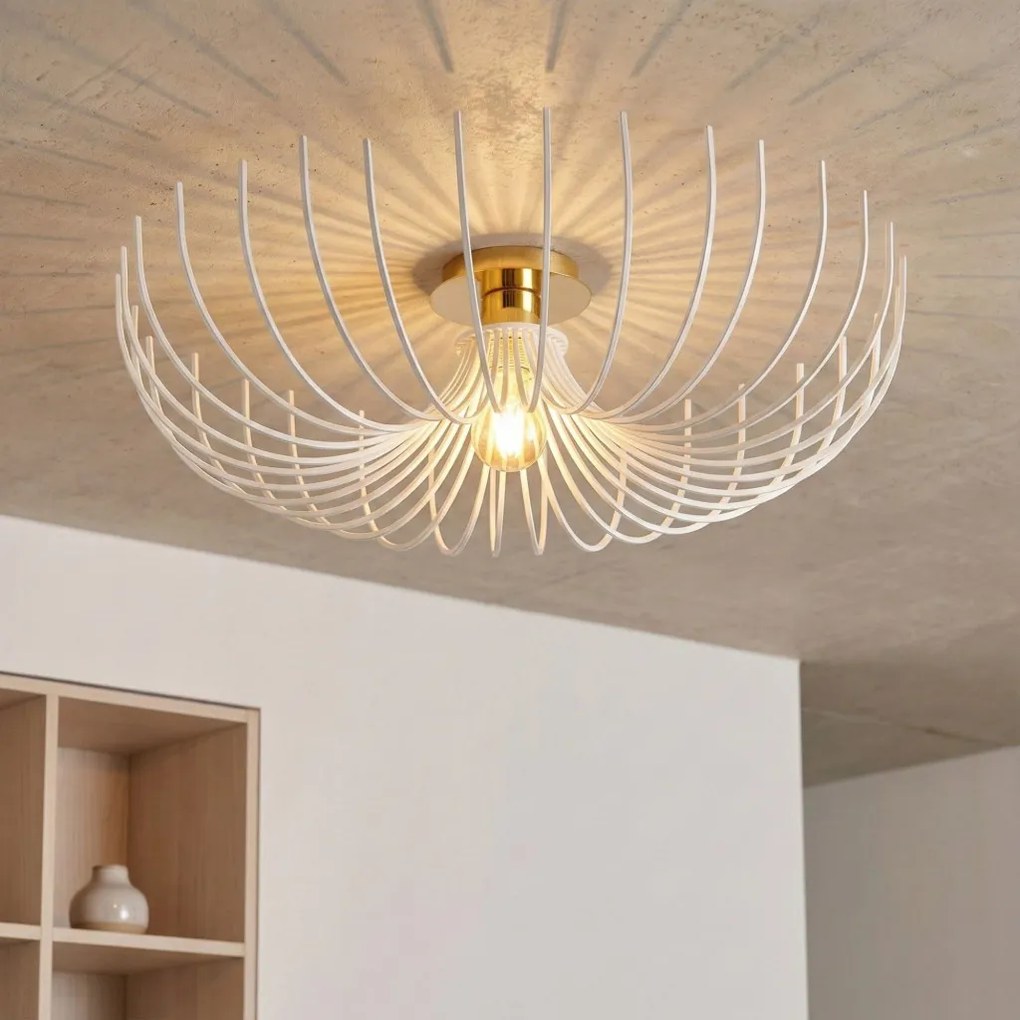 Aspendos N-640 fehér fém függőlámpa, Ø56 cm