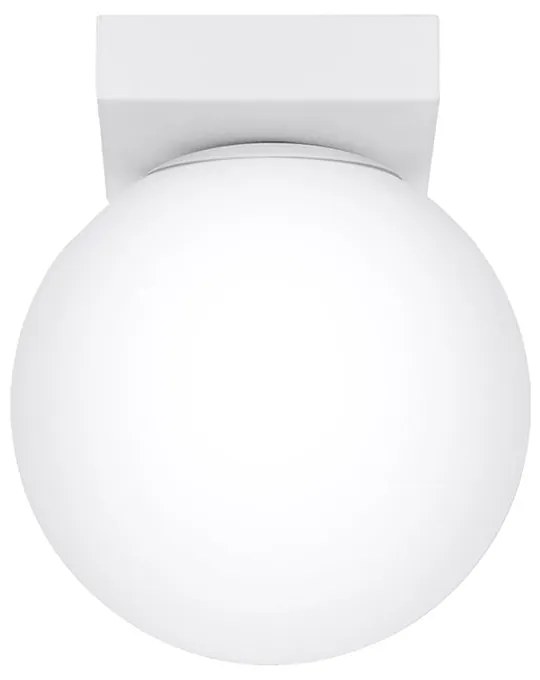 Fehér mennyezeti lámpa üveg búrával ø 12 cm Umerta – Sollux