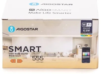 6 darabos szett LED dimmelhető GU10/6,5W/230V 2700-6500K Wi-Fi - Aigostar