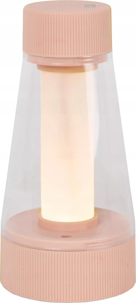 Akkumulátoros asztali lámpa rózsaszín púder modern Led IP44 Lucide
