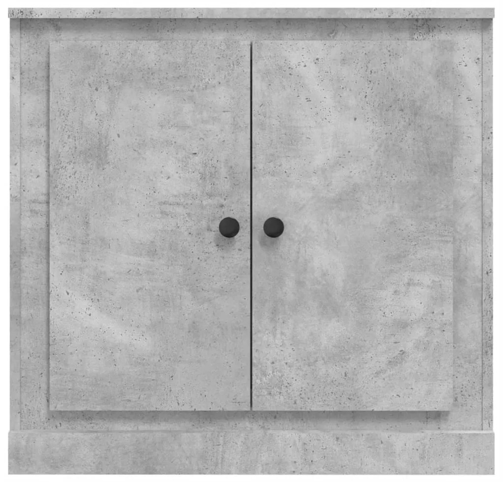 betonszürke szerelt fa tálalószekrény 70x35,5x67,5 cm