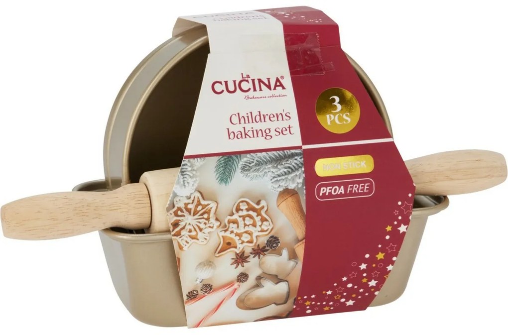 Gyerek sütőkészlet - 2 forma, sodrófa