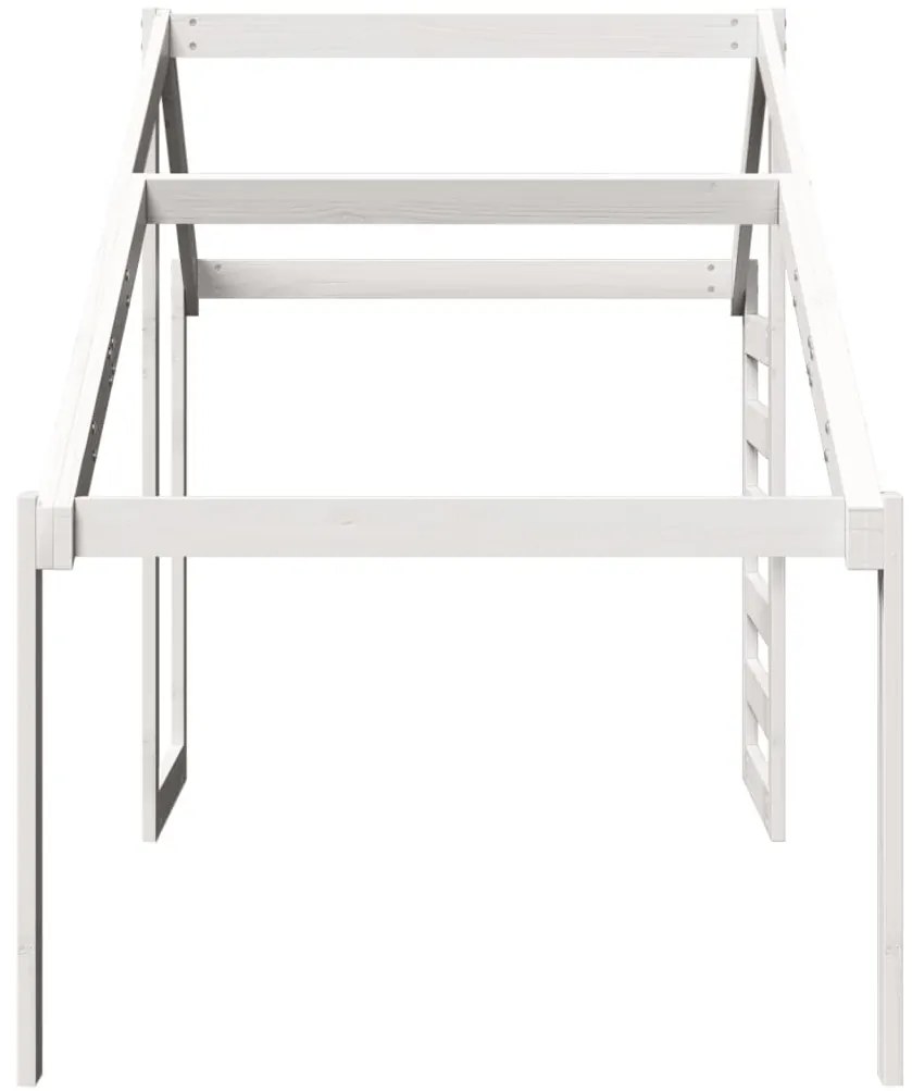 fehér tömör fenyőfa gyerekágytető 188 x 97 x 113 cm