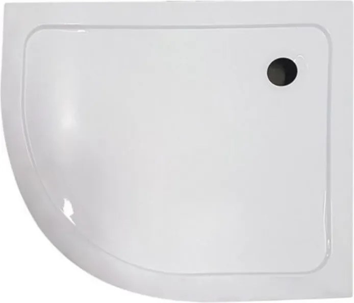 Memphis aszimmetrikus íves zuhanytálca 100x80 cm