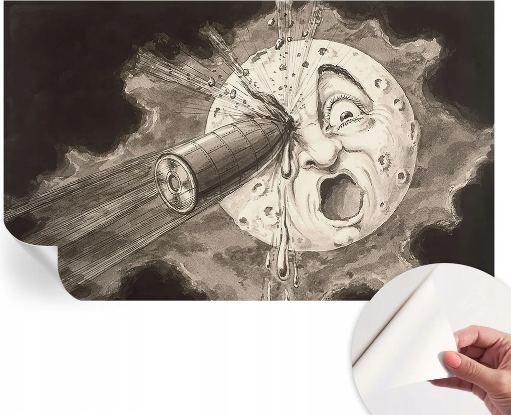 Design fali fotótapéta öntapadós űr ütközés 416x254 cm