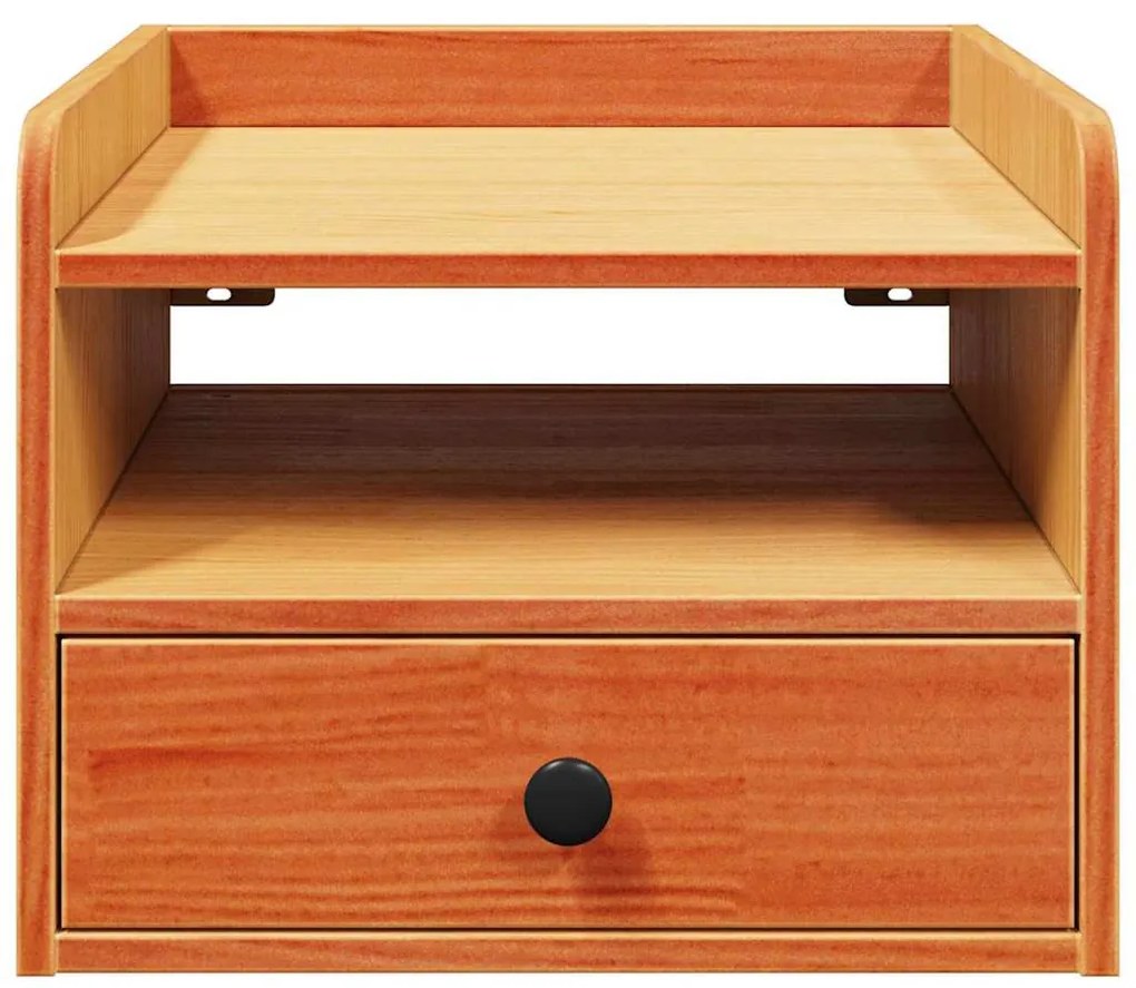 Éjjeli asztal 2 pcs Viaszbarna 38 x 36 x 29.5 cm Tömör fenyőfa
