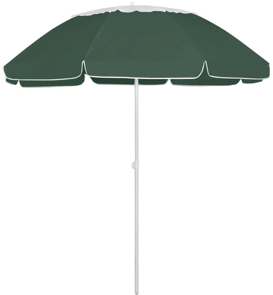 zöld strandnapernyő 300 cm