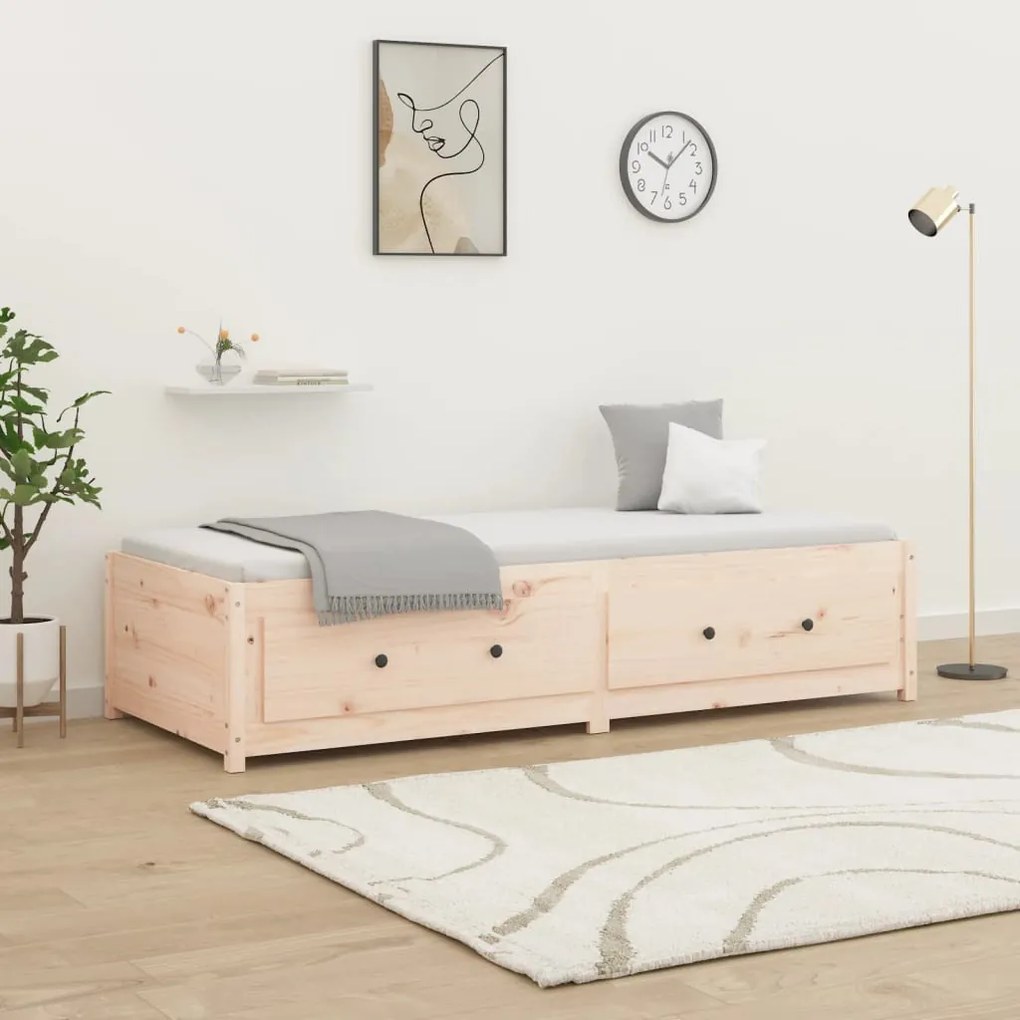Small Single tömör fenyőfa nappali ágy 75x190 cm