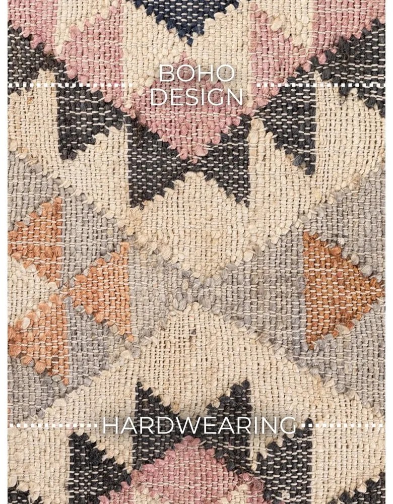 Szürke kézi szövésű juta szőnyeg 120x170 cm Roya Parsa – Elle Decoration