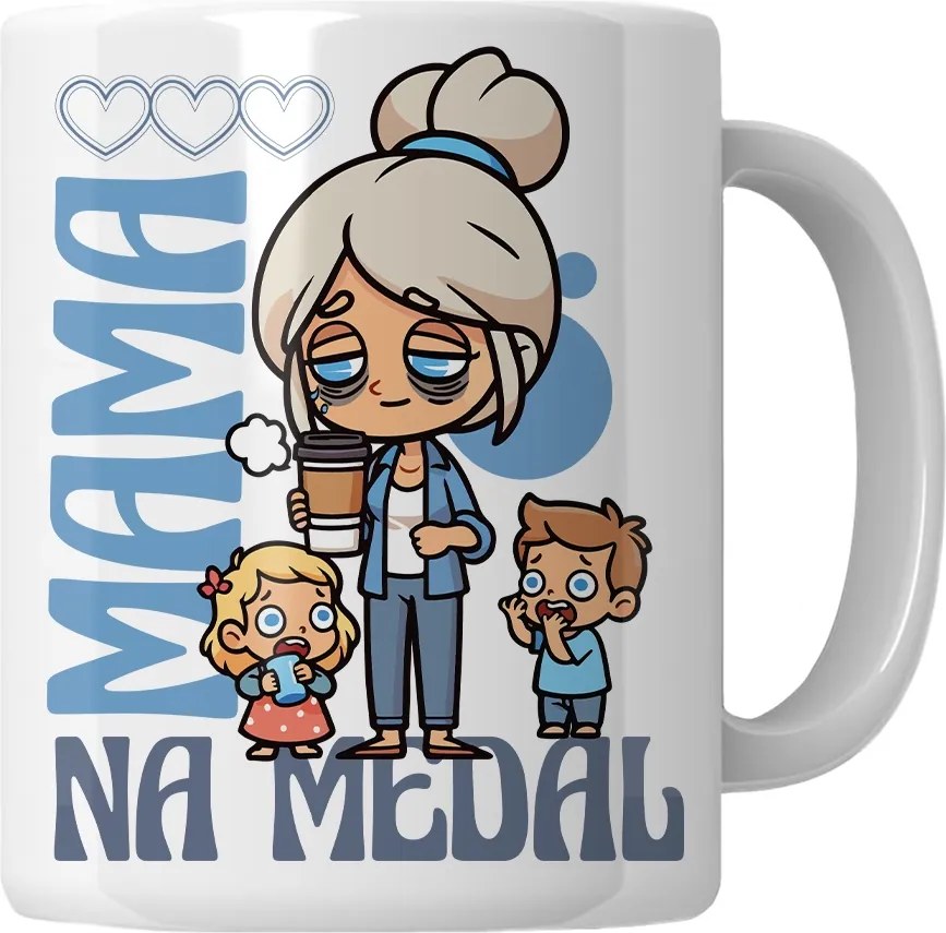 Anya kávés bögre medál Anyák napi ajándék a feleség anyukájának