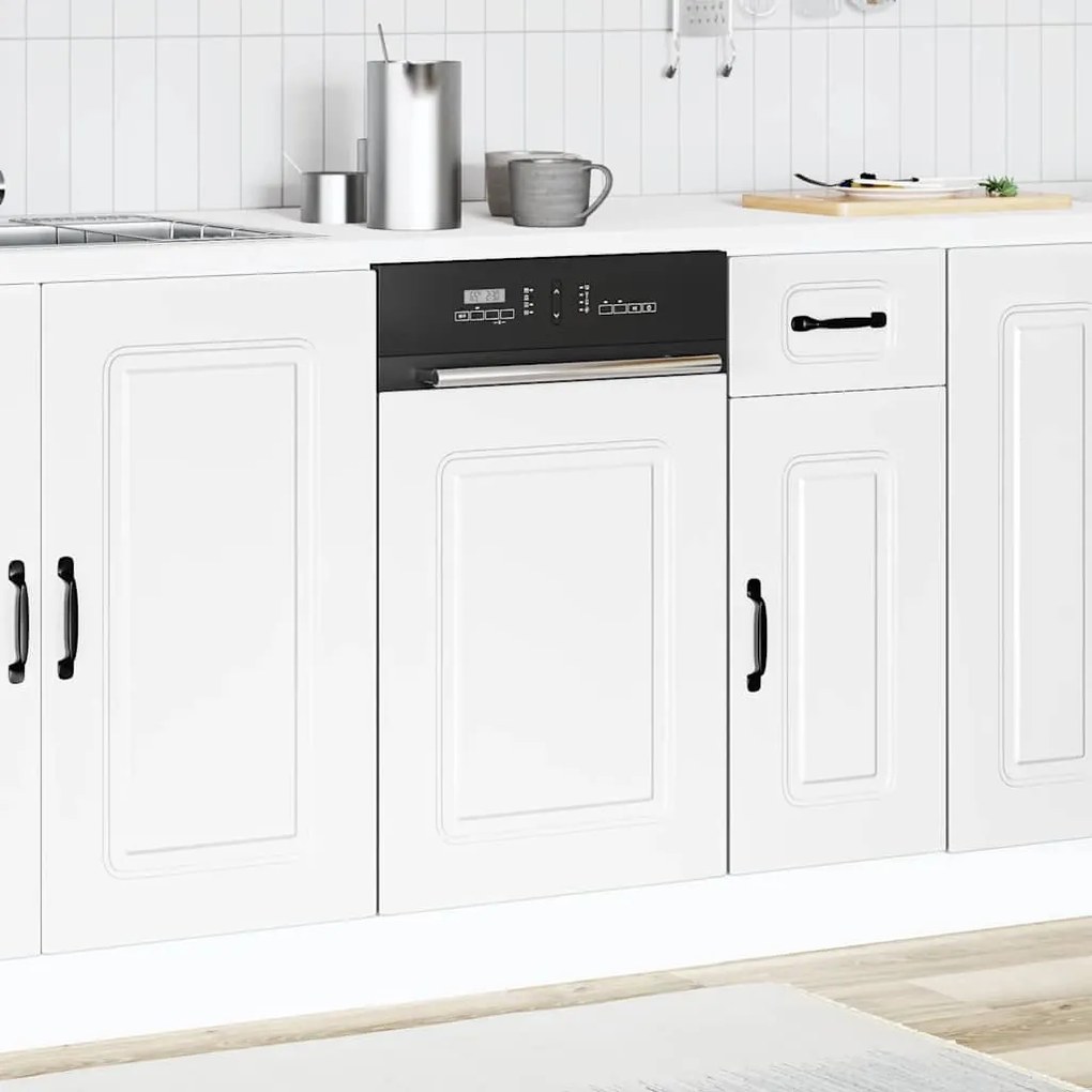 mosogatógép panel Kalmar fehér 45x1,5x67 cm mérnöki fa