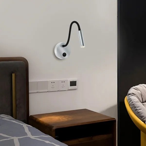 Brilagi - LED Rugalmas fali lámpa MAYA LED/3W/230V 4000K ezüst