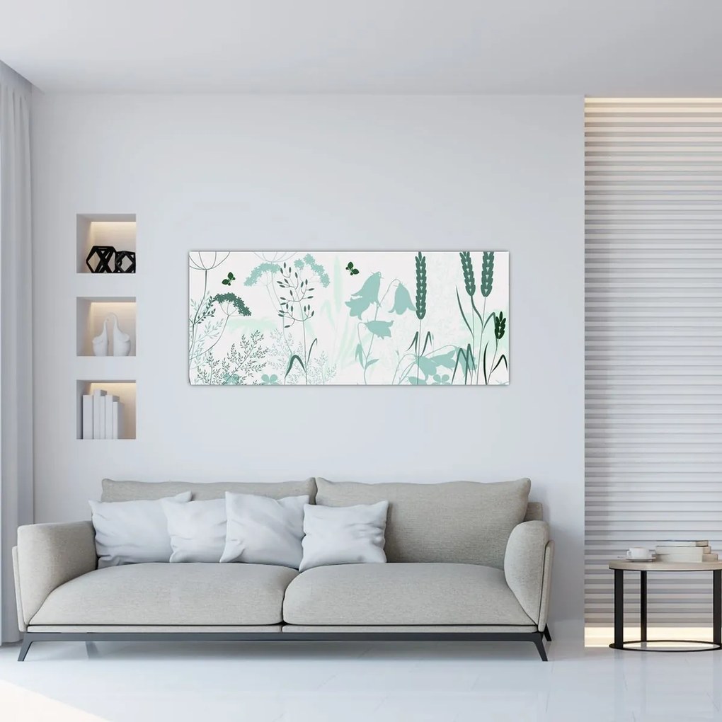 Kép - rét vektor (120x50 cm)