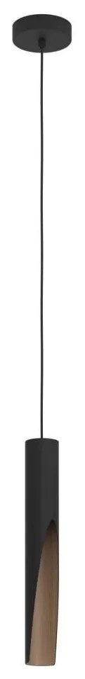 Eglo Eglo 900874 - LED Csillár zsinóron BARBOTTO 1xGU10/4,5W/230V fekete/barna EG900874