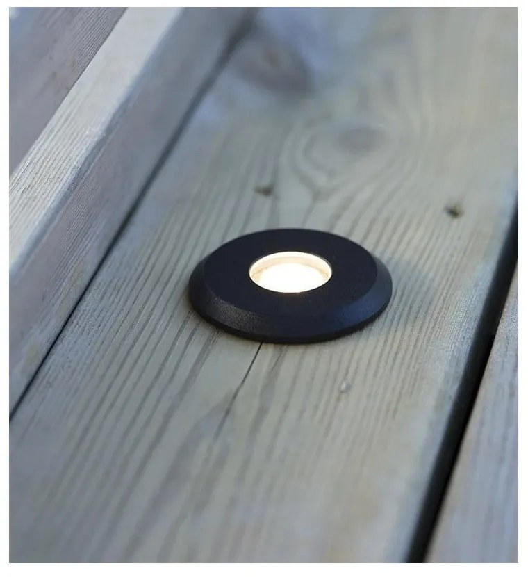 Garden 24 Decklight fekete süllyesztett lámpa, ø 60 mm - Markslöjd